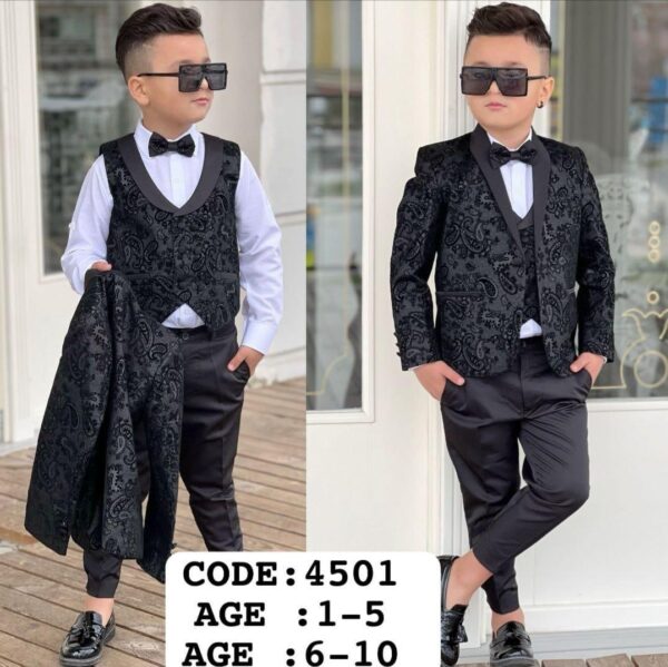Boys Ceremonial 5pcs suits set - Image 4