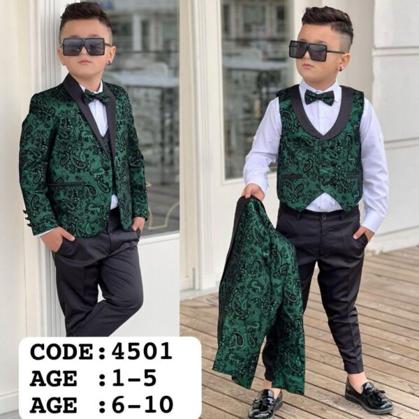 Boys Ceremonial 5pcs suits set - Image 3