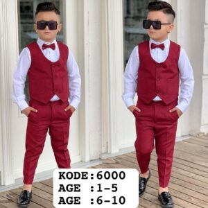 Boys 4pcs Waistcoat Set