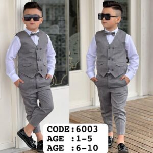 Boys 4pcs Waistcoat set