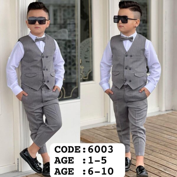 Boys 4pcs Waistcoat set