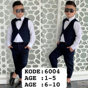 Boys 4pcs Waistcoat set