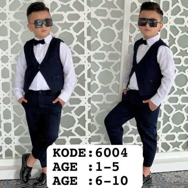 Boys 4pcs Waistcoat set