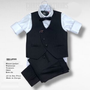 Boys 4pcs Waistcoat Set