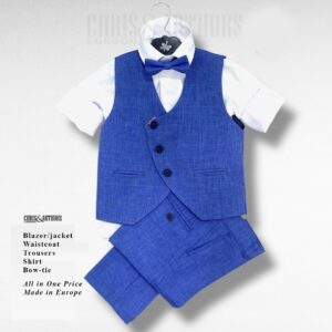 Boys 4pcs Waistcoat Set