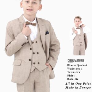 Boys 5pcs Waistcoat Set