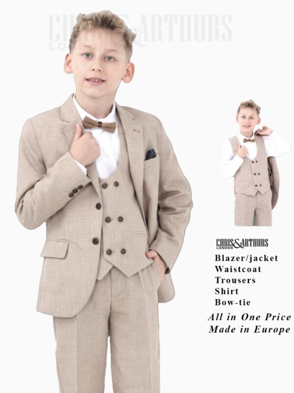 Boys 5pcs Waistcoat Set