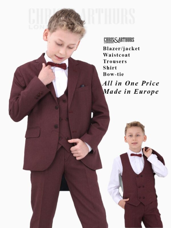 Boys 5pcs Waistcoat Set