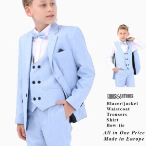 Boys 5pcs Waistcoat Set