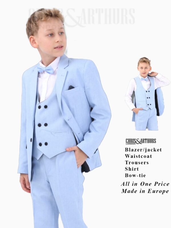Boys 5pcs Waistcoat Set