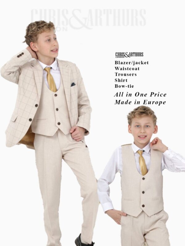 Boys 5pcs Waistcoat Set