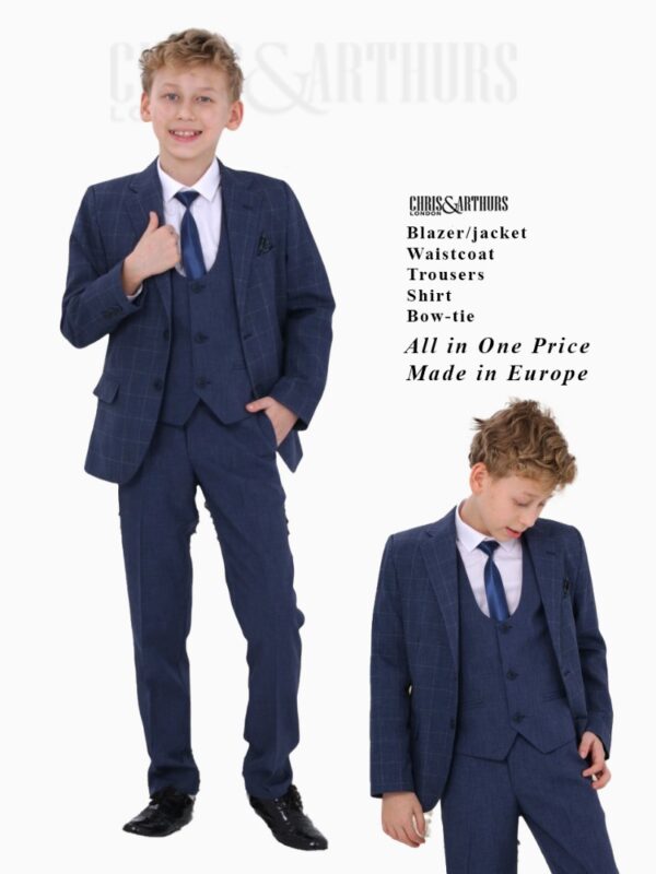 Boys 5pcs Waistcoat Set