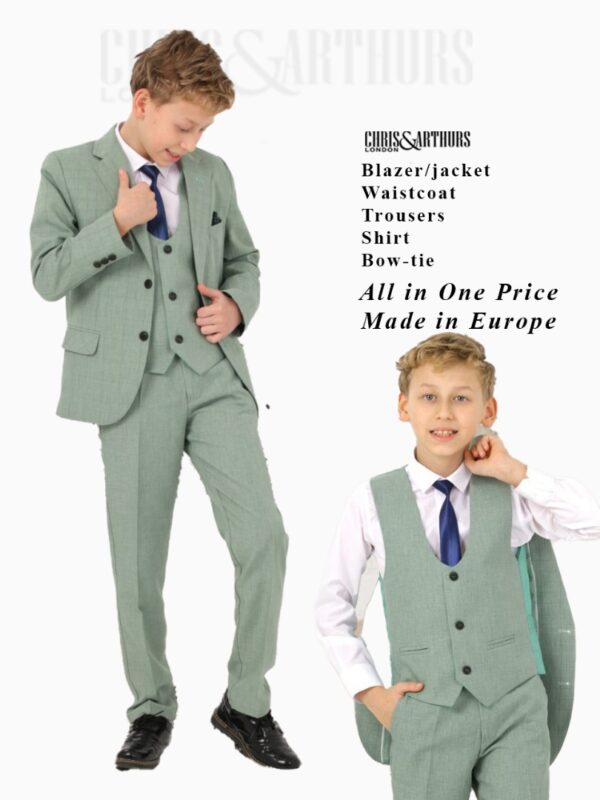 Boys 5pcs Waistcoat Set